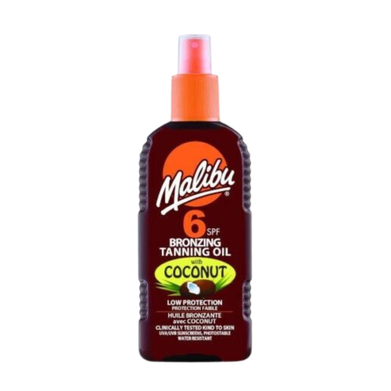 Malibu Bronzing Tanning Oil with Coconut SPF 6 200ml