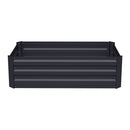 Livingandhome Galvanized Steel Raised Garden Bed Planter Box