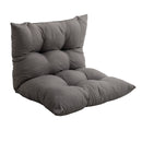 Breeins Rectangular Grey Bench Pad with Tufts