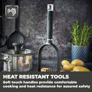 Tower Precision 6 Piece Utensil Set - Black
