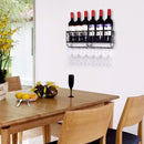 Lifeideas Elegant Wall-Mounted Wine Glass Rack