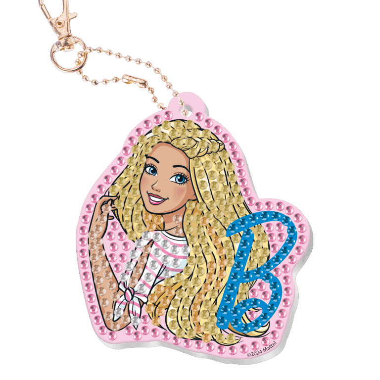 Barbie Make Your Own Diamond Painting Keyring