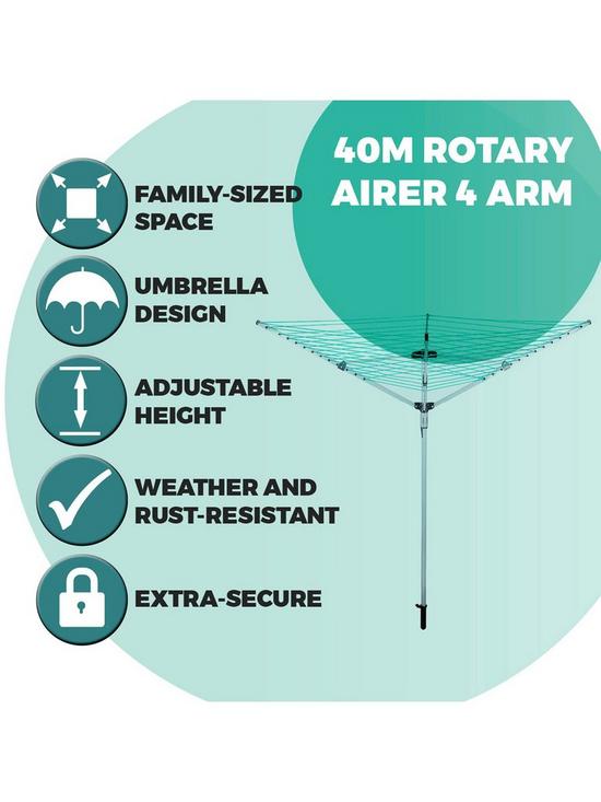 Ourhouse Rotary Airer 40m  - Grey