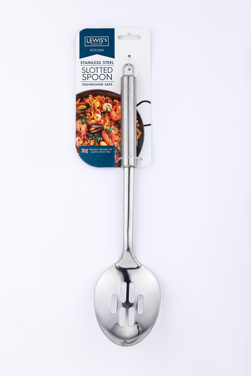 Lewis's Stainless Steel Slotted Spoon