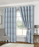 Lewis's Clarion Eyelet Curtains - Teal