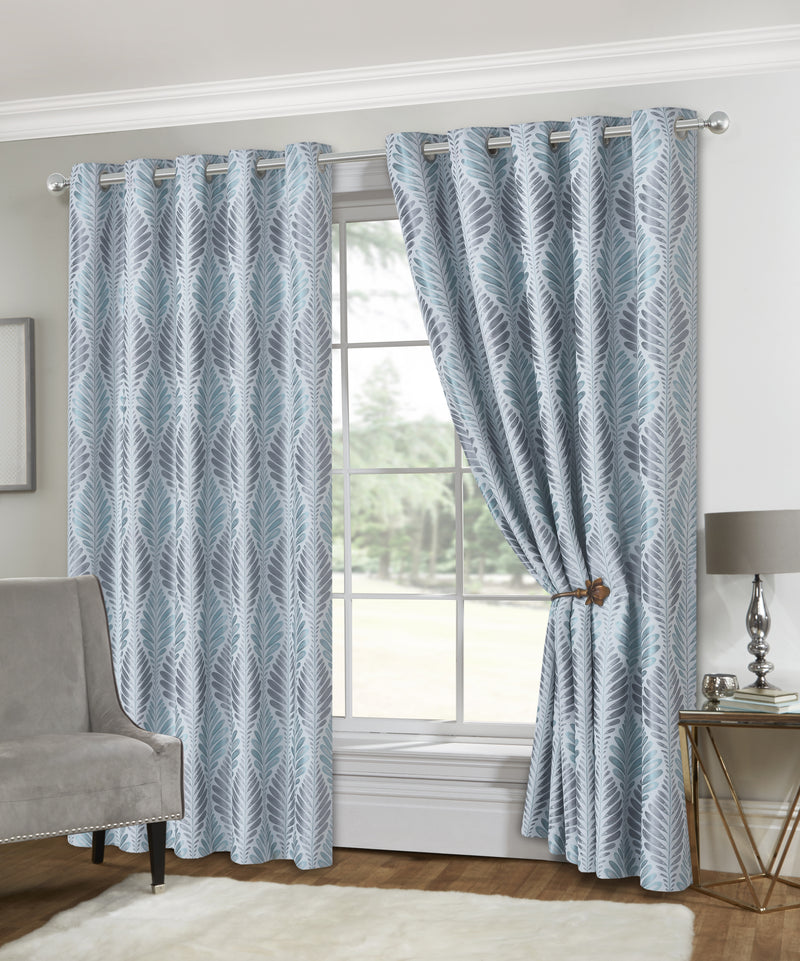 Clarion Eyelet Curtains - Teal