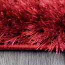 Lewis's Home Shimmer Rugs - Cherry Red