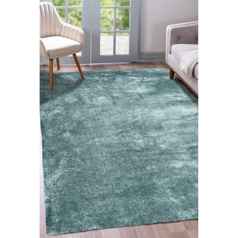 Lewis's Home Shimmer Rugs - Duck Egg Blue