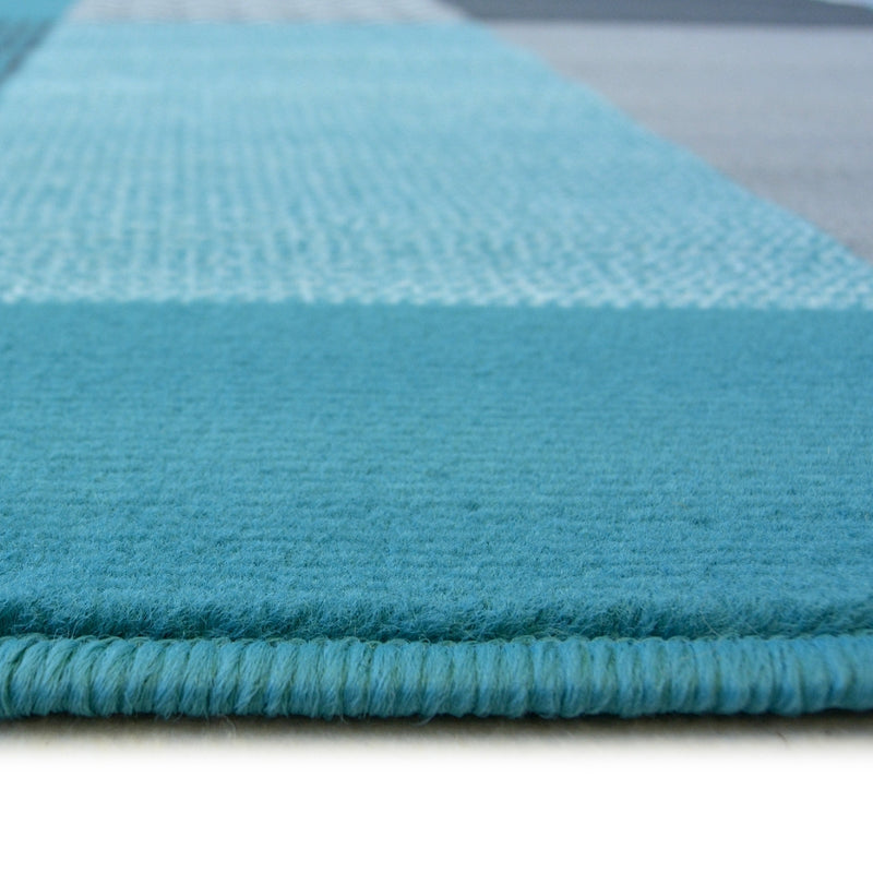 Lewis's Home Maestro Montreal Rugs - Teal Green