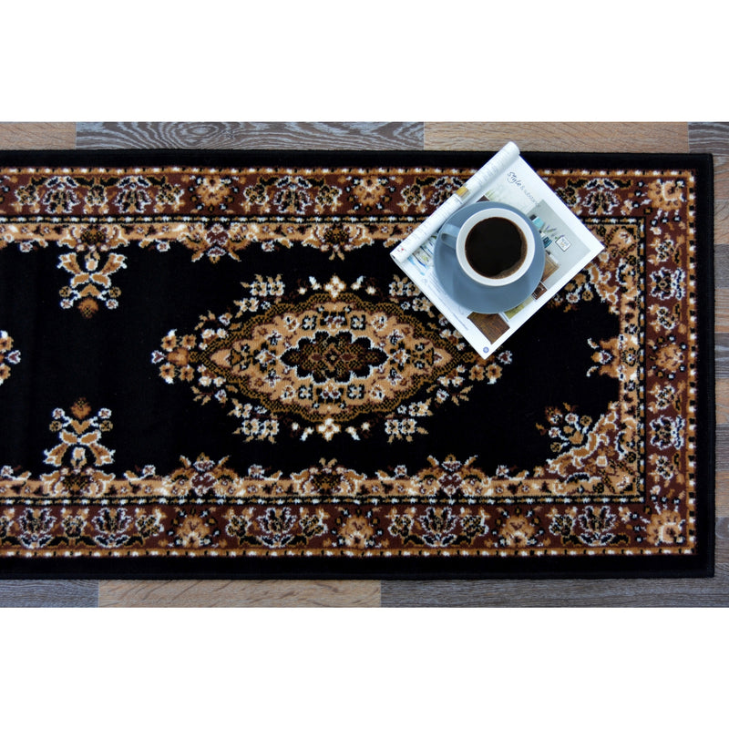 Lewis's Home Maestro Medallion Rugs - Black