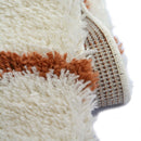 Lewis's Home Snug Swirl Rugs - Ivory & Terracotta Red