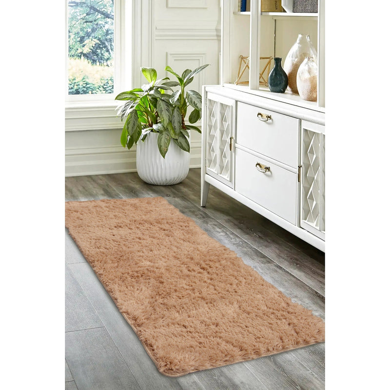 Lewis's Home Soft Washable Rugs - Champagne