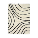 Lewis's Home Snug Swirl Rugs - Ivory & Black