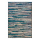 Lewis's Home Villa Water Colour Lines Rugs - Duck Egg Blue
