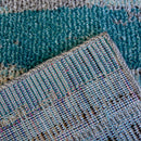 Lewis's Home Villa Water Colour Lines Rugs - Duck Egg Blue