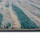 Lewis's Home Villa Water Colour Lines Rugs - Duck Egg Blue