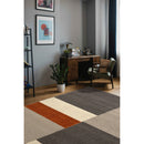 Lewis's Home Villa Blocks Rugs - Brown