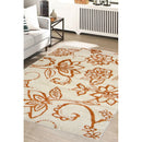 Lewis's Home Villa Floral Rugs - Ochre Yellow