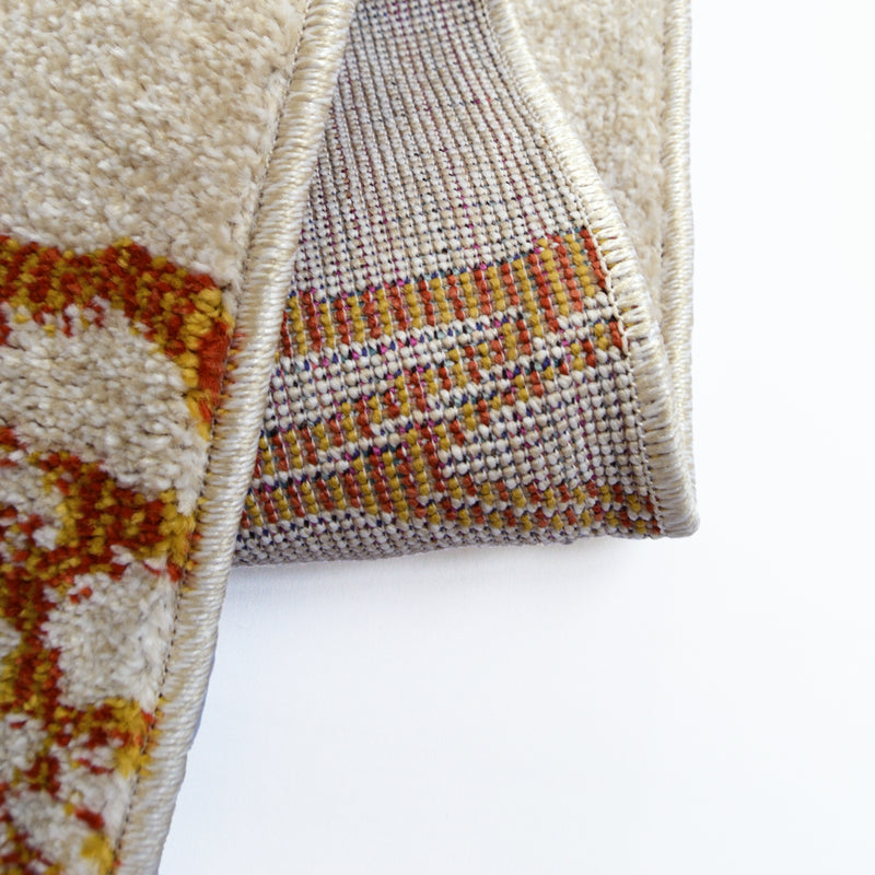 Lewis's Home Villa Floral Rugs - Ochre Yellow