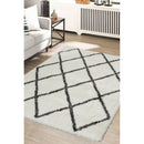 Lewis's Home Snug Diamond Rugs - Black & Cream