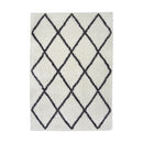 Lewis's Home Snug Diamond Rugs - Black & Cream
