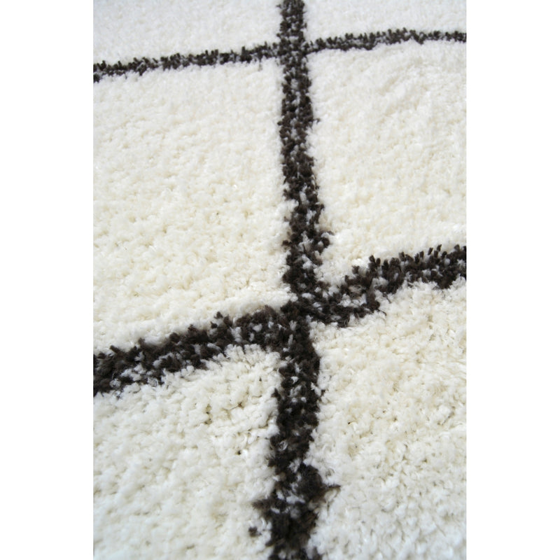 Lewis's Home Snug Diamond Rugs - Black & Cream