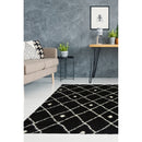 Lewis's Home Snug Diamonds Rugs - Black