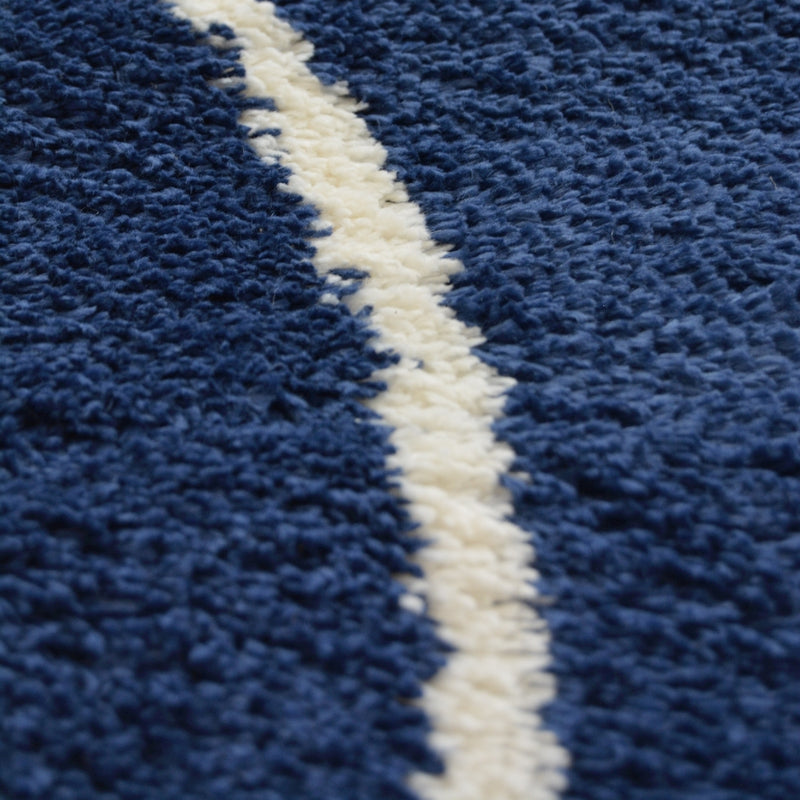 Lewis's Home Snug Circles Rugs - Navy Blue