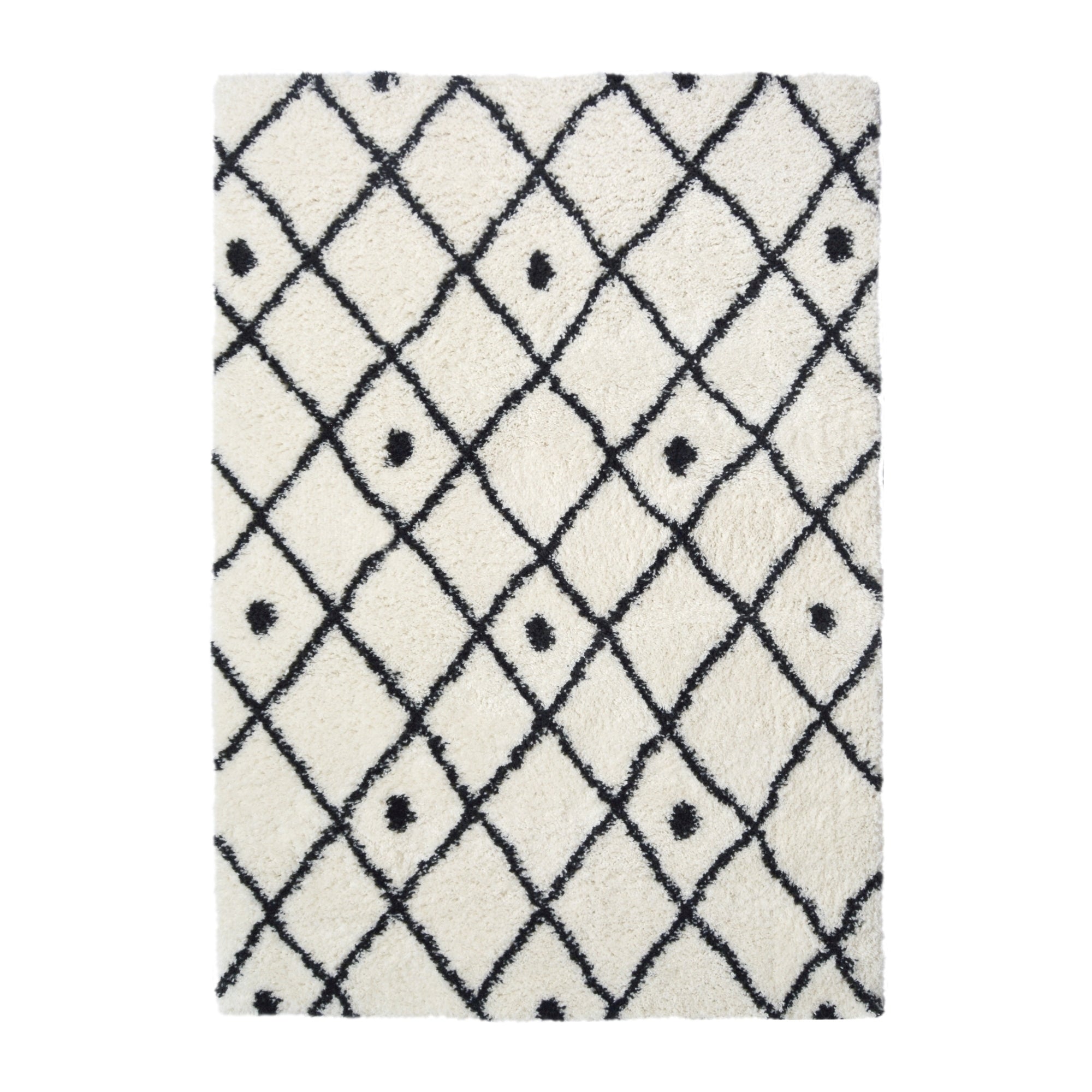 Lewis's Home Snug Diamonds Rugs - White