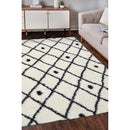 Lewis's Home Snug Diamonds Rugs - White