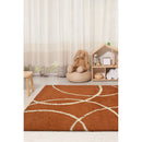 Lewis's Home Snug Circles Rugs - Ivory Cream & Terracotta