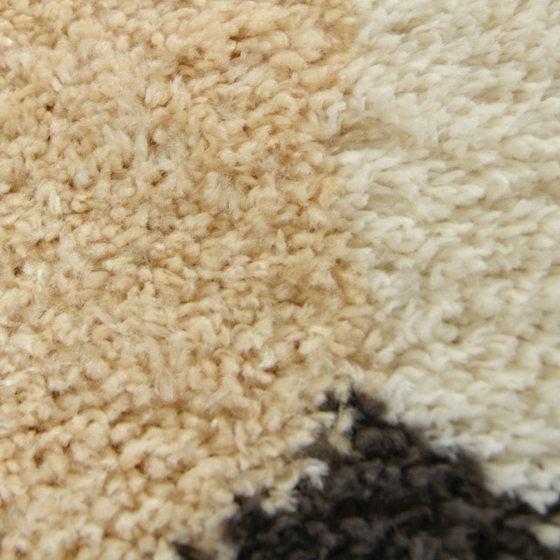 Lewis's Home Snug Hexagon Rugs - Grey & Ivory Cream