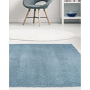 Lewis's Home Snug Plain Rugs - Duck Egg Blue