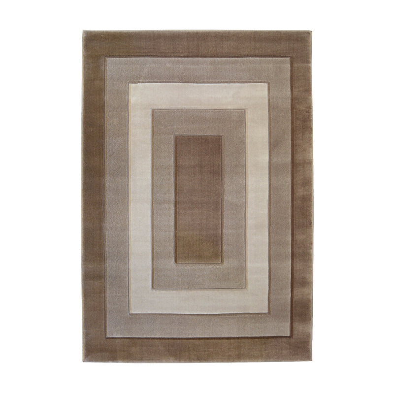 Lewis's Home Daytona Border Rugs - Latte Brown