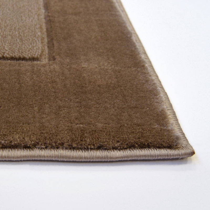 Lewis's Home Daytona Border Rugs - Latte Brown