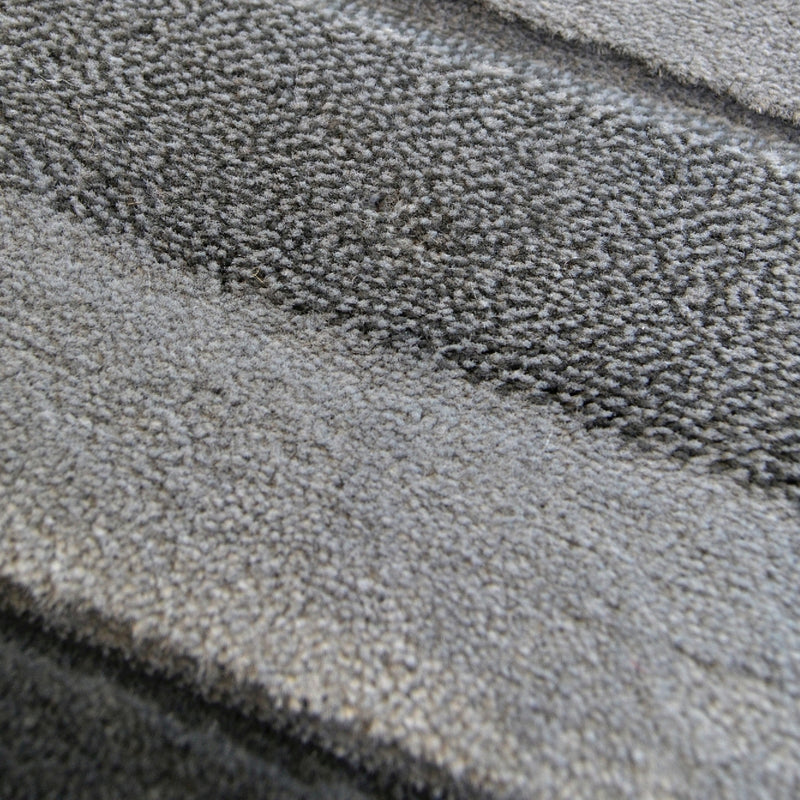 Lewis's Home Daytona Border Rugs - Grey