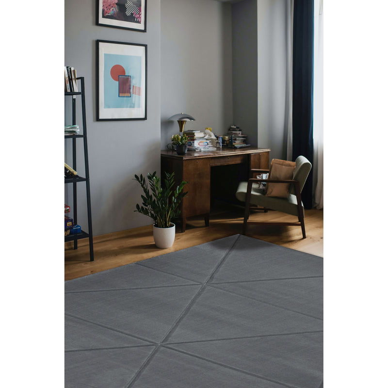 Lewis's Home Daytona Capleton Triangle Rugs - Grey