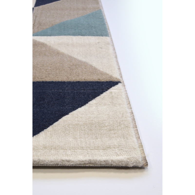 Lewis's Home Creation Geo Triangle Rugs - Light Blue & Navy Blue
