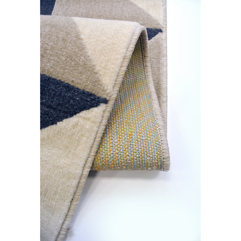 Lewis's Home Creation Geo Triangle Rugs - Light Blue & Navy Blue
