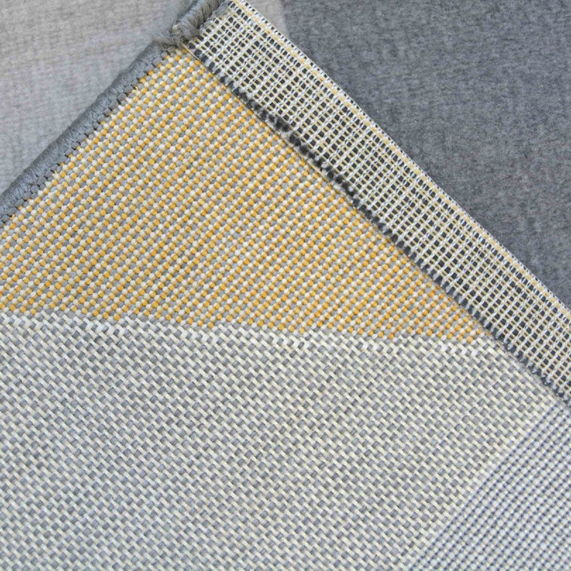 Lewis's Home Creation Geo Rugs - Ochre Yellow & Grey