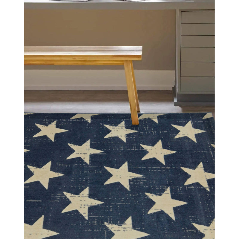 Lewis's Home Creation Star Rugs - Navy