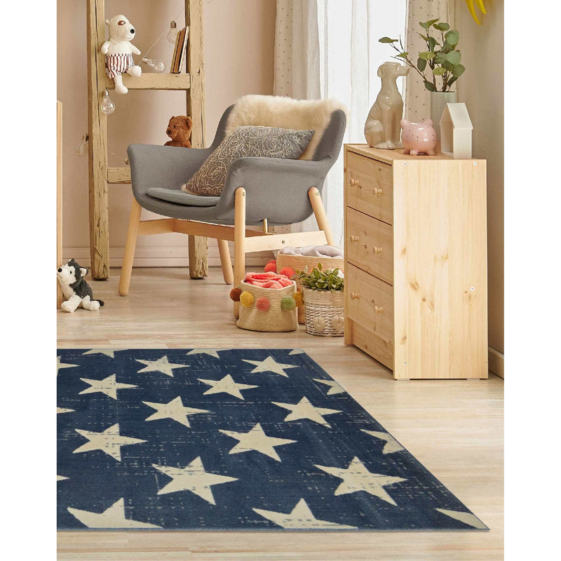 Lewis's Home Creation Star Rugs - Navy