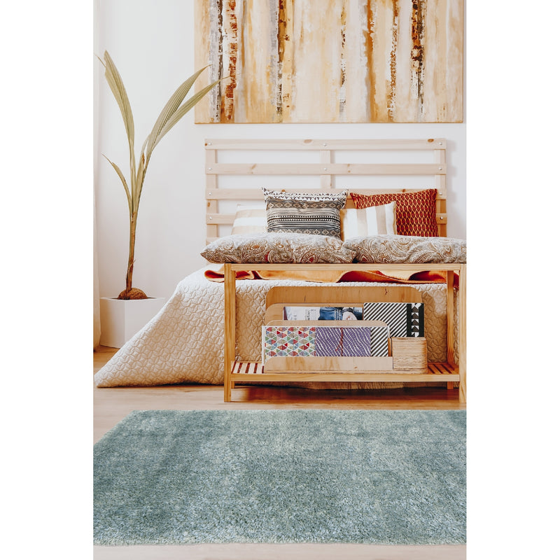 Lewis's Home Lagom Supersoft Plain Rugs - Duck Egg Blue