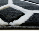Lewis's Home Daytona Tile Geo Rugs - Black