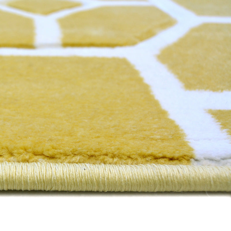 Lewis's Home Daytona Tile Geo Rugs - Yellow