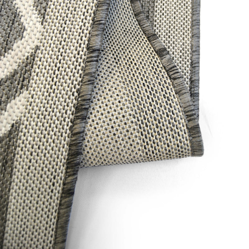Lewis's Home Compass Diamond Flatweave Indoor & Outdoor Rugs - Grey