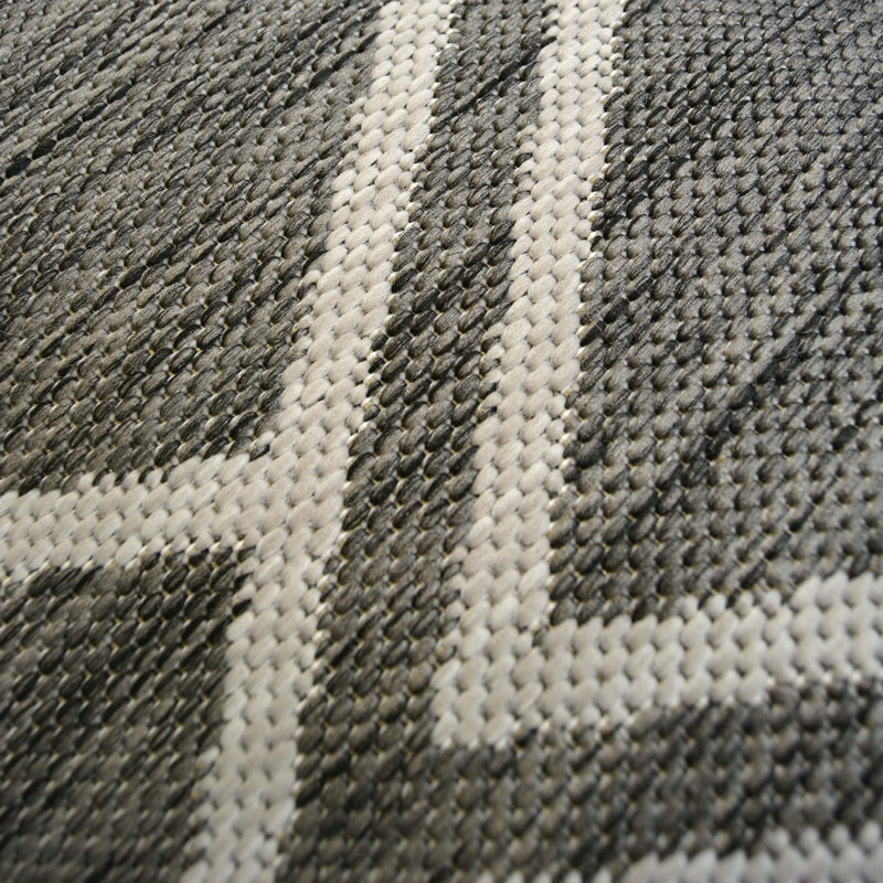 Lewis's Home Compass Diamond Flatweave Indoor & Outdoor Rugs - Grey