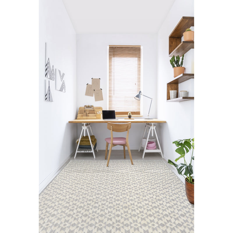 Lewis's Home Compass Aztec Flatweave Indoor & Outdoor Rugs - Grey