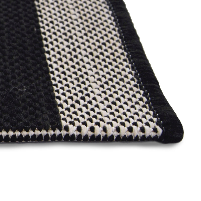 Lewis's Home Compass Diamond Flatweave Indoor & Outdoor Rugs - Black
