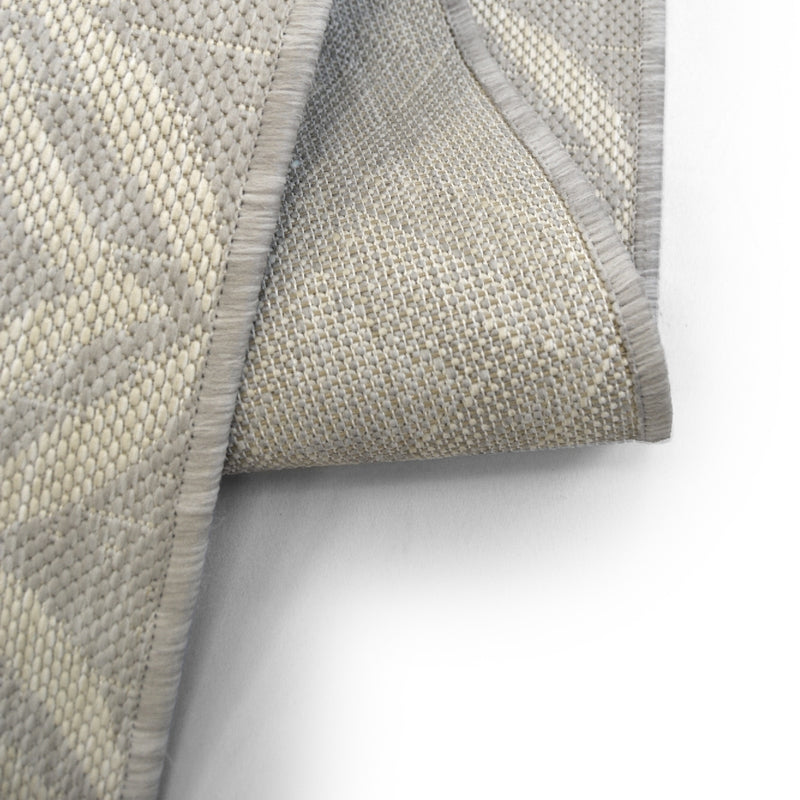 Lewis's Home Compass Geo Flatweave Indoor & Outdoor Rugs - Grey